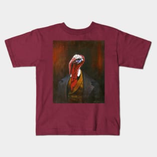 Victorian Turkey Gentleman Kids T-Shirt